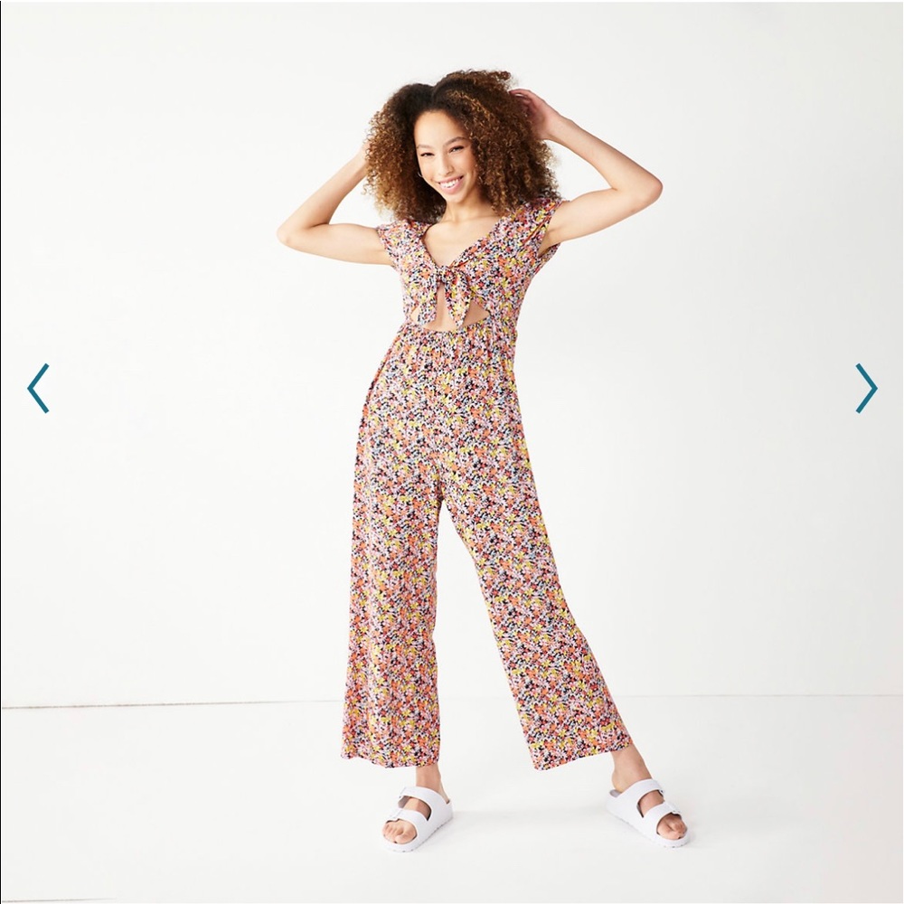 NWT Floral Rewind Jumpsuit